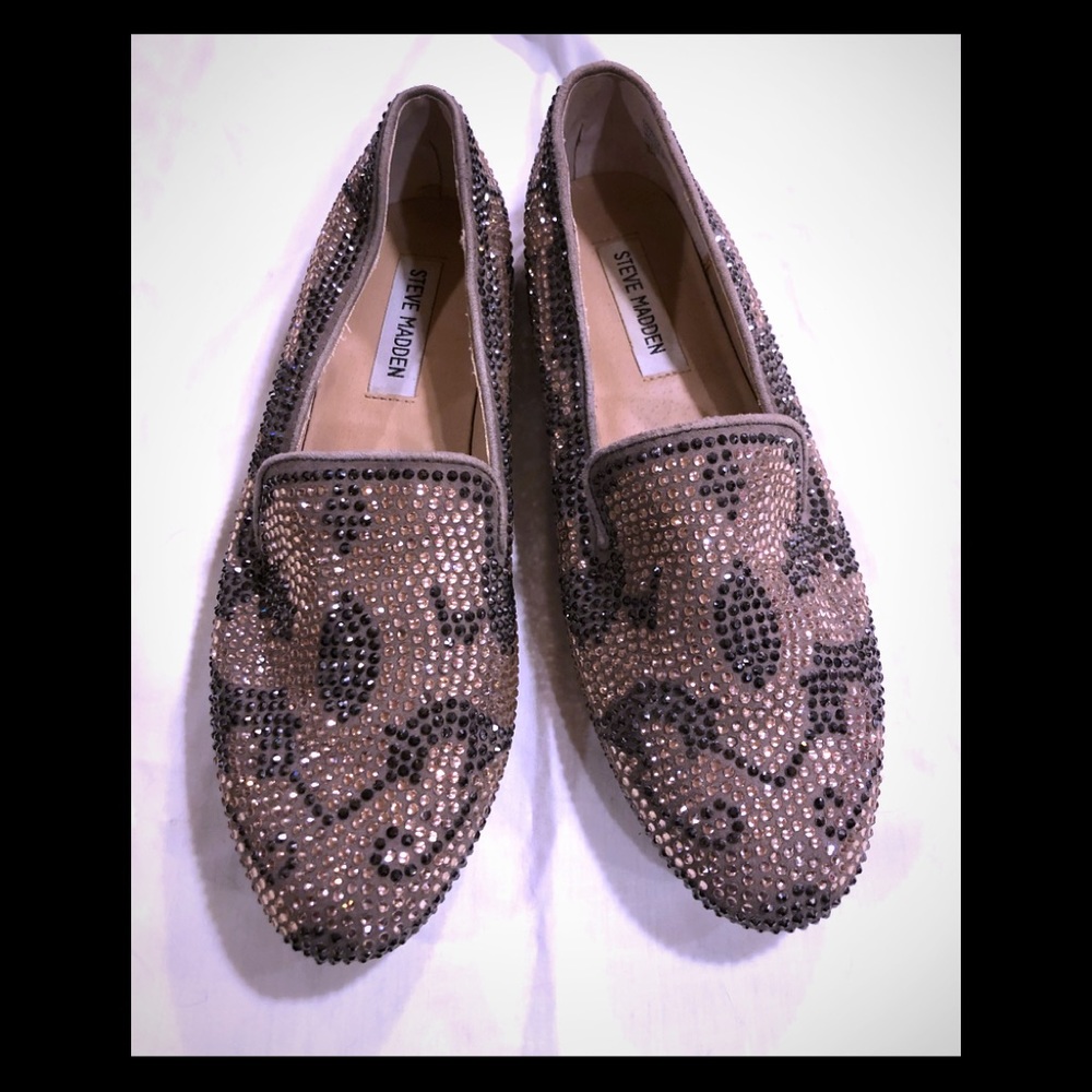 Steve Madden Conncord Crystal Flats sz8.5
